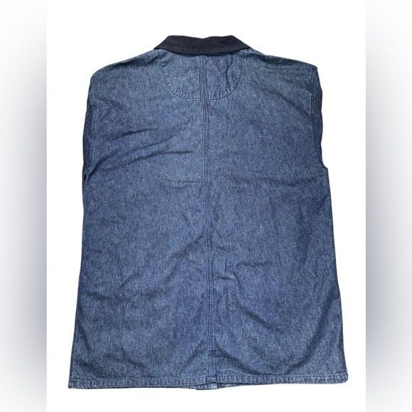 Route 66 Vintage 90s Workwear Denim Chore Coat Prison Jean Jacket Unlined Medium - Picture 5 of 10